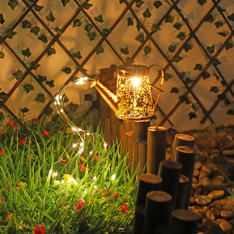 Solar LED Watering Can Lights Outdoor Garden Landscape Lamp (No Bracket)
