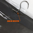 6 Pocket Hanging Handbag Organizer Wall Closet Clear Storage Bag (Black) Newly