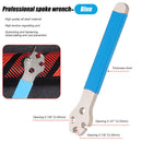 Bike Spoke Wrench Spokes Wheel Rim Tension Correction Repair Tools (Blue) Newly