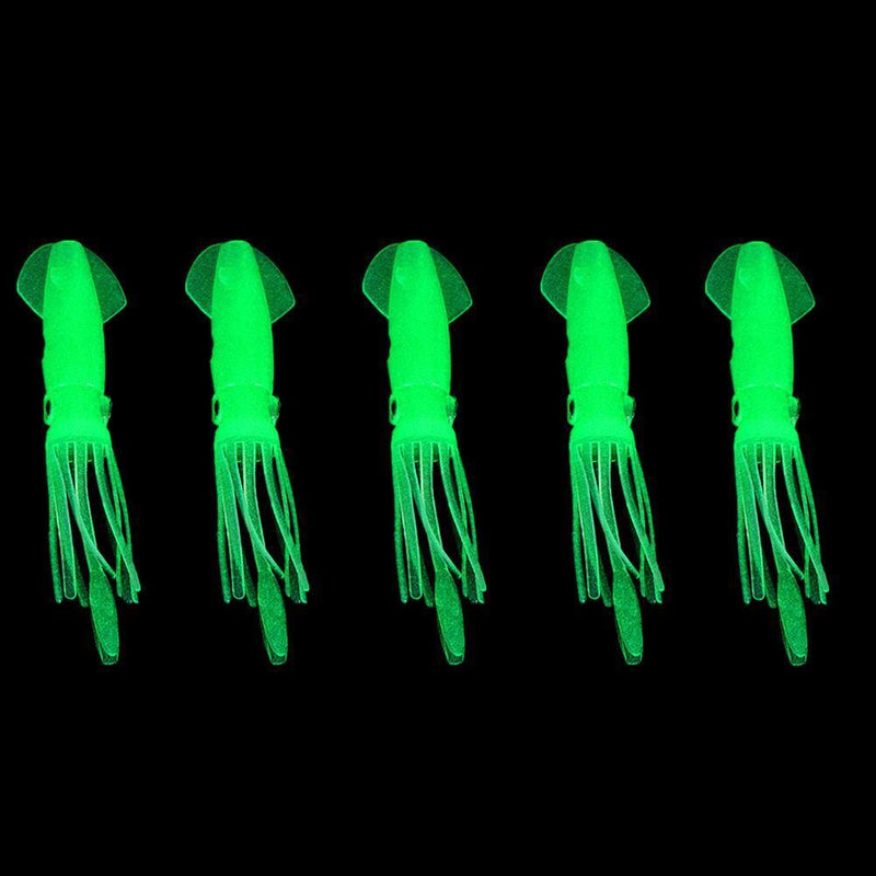 Luminous Squid Skirts Soft Lure Pesca Night Fishing Lure Octopus Glow Rubber