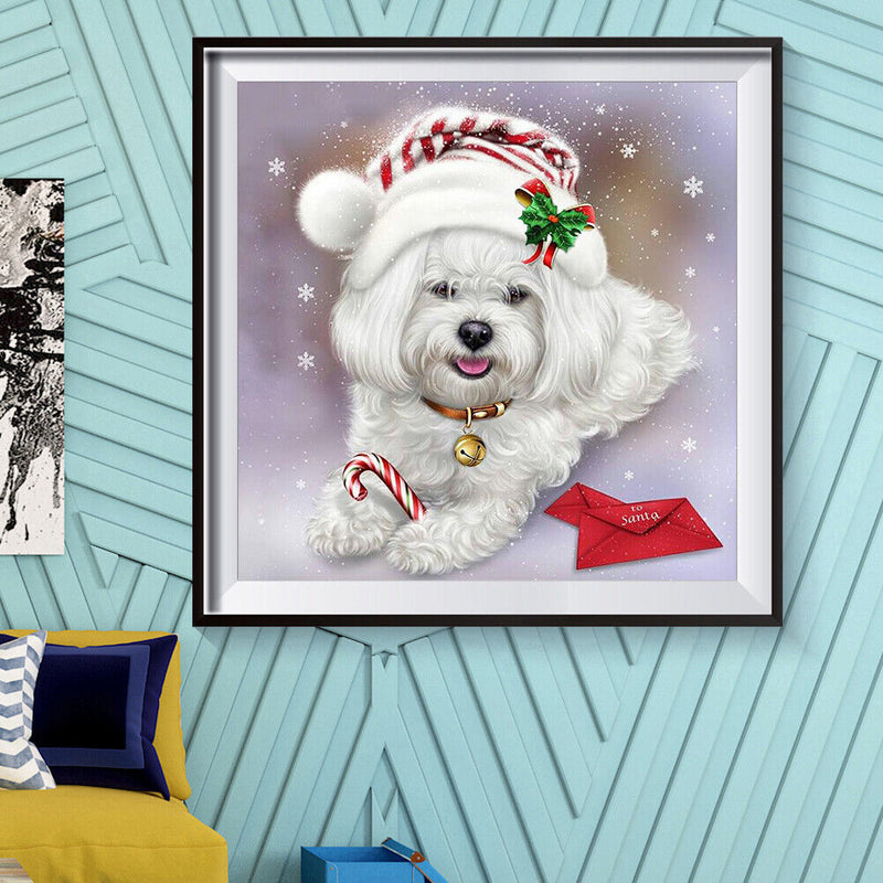 5D DIY Diamond Painting Kits Full Square Drill Christmas Havanese Mosaic Picture