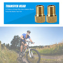 2pcs Presta to Schrader Bike Valve Adapters Bicycle Pump Gas Nozzle Tube To