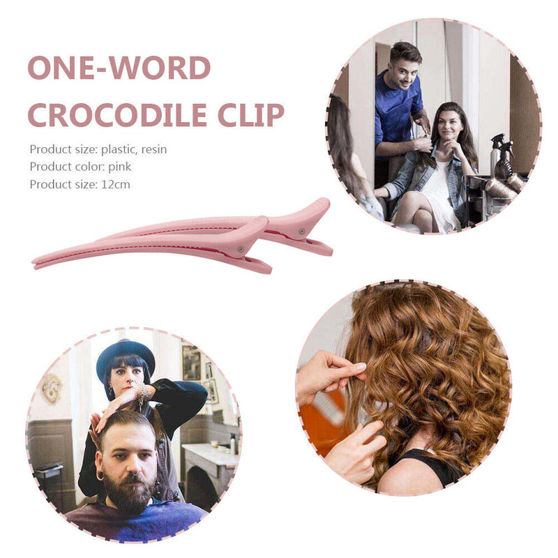 2pcs Hairdressing Alligator Crocodile Clips Hair Styling Duck Mouth Hairpin