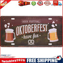 Retro Oktoberfest Metal Plate Painting for Bar Pub Tin Plaques Wall Sign