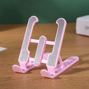 Foldable Tablet Holder Height Adjustable Smart Phone Cooling Stand (Pink) Newly