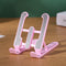 Foldable Tablet Holder Height Adjustable Smart Phone Cooling Stand (Pink) Newly