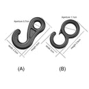 10pcs Plastic Tent Light Hanging Hooks Canopy Tarp Fixed Clip Hook (B)