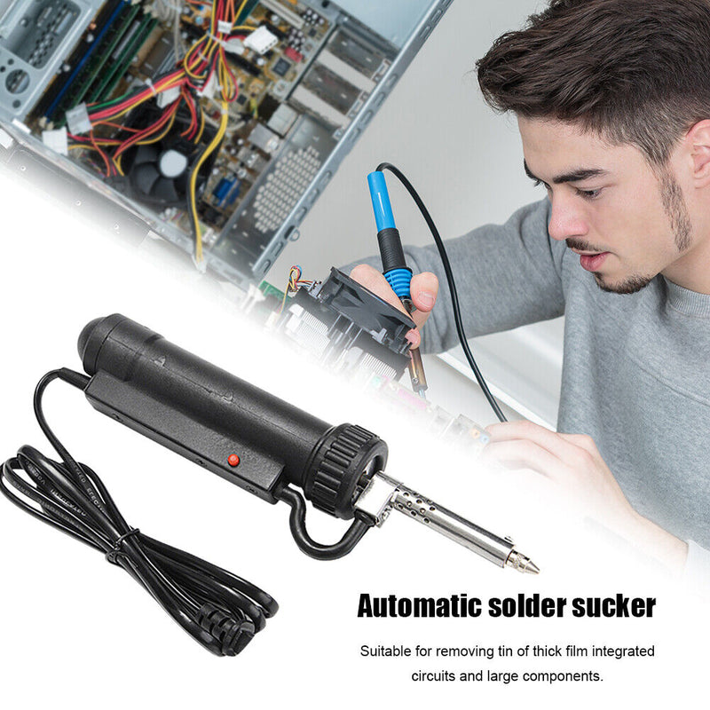 Electric Welding Soldering Tin Sucker Vacuum 220V Desolder Pump with Nozzle