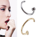 Fashion Charming Hoop Clip on Nostril Hoop Non Piercing Body Jewelry Nose Ring