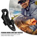 Fishing Hook Keeper Fishing Rod Lure Bait Safety Holder Hanger (Black)