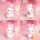 Desktop Rabbit Decoration Adorable Tabletop Cake Topper Easter Bunny Ornament