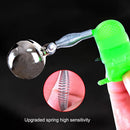 LED Night Fishing Rod Bite Bait Alarm Tip Clamp Bells Ring Alert Indicator Newly