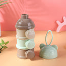 Portable Baby Food Storage Box Bear Shape Milk Powder Container (Purple) Newly