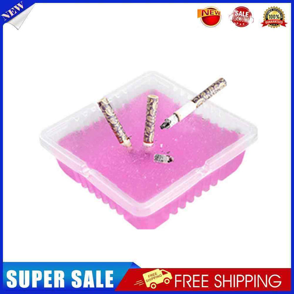 #A 30pcs Disposable Square Ashtray with Magical Sand Desktop Ash Raising Holder