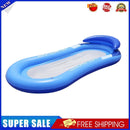 Inflatable Floating Row Swimming Beach Water Pool Lounger Chairs (Blue)