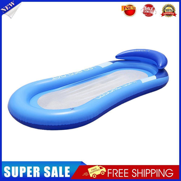Inflatable Floating Row Swimming Beach Water Pool Lounger Chairs (Blue)