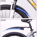 2pcs MTB Bike Mudguard Wings Cycling Bicycle Front Rear Fender (Light Blue)