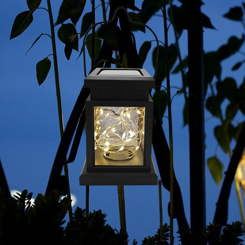 Solar LED Lantern Lights Waterproof Lamps Outdoor Hanging Garden Patio Decor