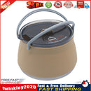 Silicone Folding Kettle Portable Tea Cooker Mini Boiling Water Pot (Khaki) Newly