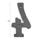 Metal Digital House Sign Cast Iron Numbers Doorplate DIY Cafe Shop Wall Decor