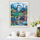 Dinosaur DIY Diamond Painting Kits Full Square Drill Rhinestone Picture Wal