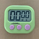 5pcs LCD Digital Timer Magnetic Kitchen Countdown Alarm Clock (Green)