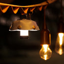 Tent Hanging Lamp Shade Cover Reflective Rainproof Lampshade Guard (Khaki) Newly