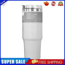 #A Stainless Steel Coffee Mug with Straw Thermal Water Cups Insulated Car Drinkw
