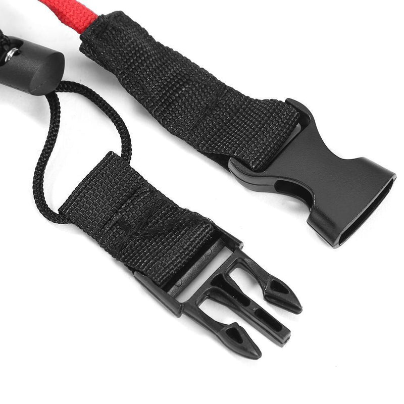Elastic Kayak Canoe Paddle Leash Surfboard Surfing Rope Safety Leash (Red)