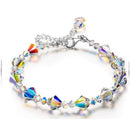 student fashion Geometric Shape Bracelet adjustable Crystals Link Chain