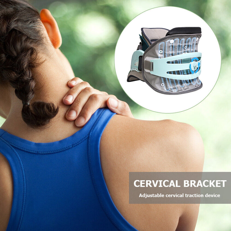 Adjustable Neck Support Traction Tool Cervical Spine Fixation Bracket for Unisex