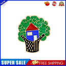 Creative Cartoon Tree House Brooch Badge Jacket Lapel Women Men Coat Shirts Pins