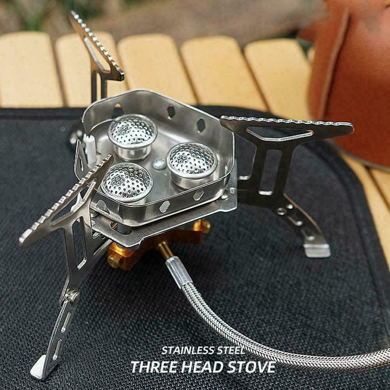 Outdoor Camping Gas Stove Burner High Power Portable N6I3 Ultralight Tool K2Y2