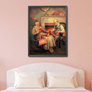 5D Handmade Canvas Mosaic Old Couple Full Diamond Painting Point Drill Craf
