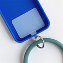 Hanging Ring Phone Silicone Chain Anti-Lost Lanyard Bracelet (Dark Green) Newly