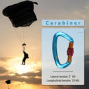 25KN Twistlock Climbing Carabiner Clips Auto Locking and Heavy Duty CE-Certif