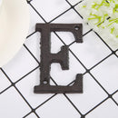 Metal Letters Cast Iron House Sign Doorplate DIY Cafe Wall Decoration (E) Newly