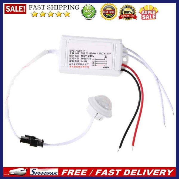 IR Infrared Body Sensor Module Intelligent Light Motion Sensing Switch 220V