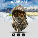 Winter Warm Cycling Fleece Hood Cap Windproof Face Neck Balaclava (Black)