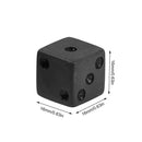Dice Standard Six Sided Dices Set Non-printed Points Black Dice Game Accessory
