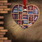 Book Lovers Heart-Shaped Bookshelf Pendant Ornament Christmas Tree Gifts FAST S#