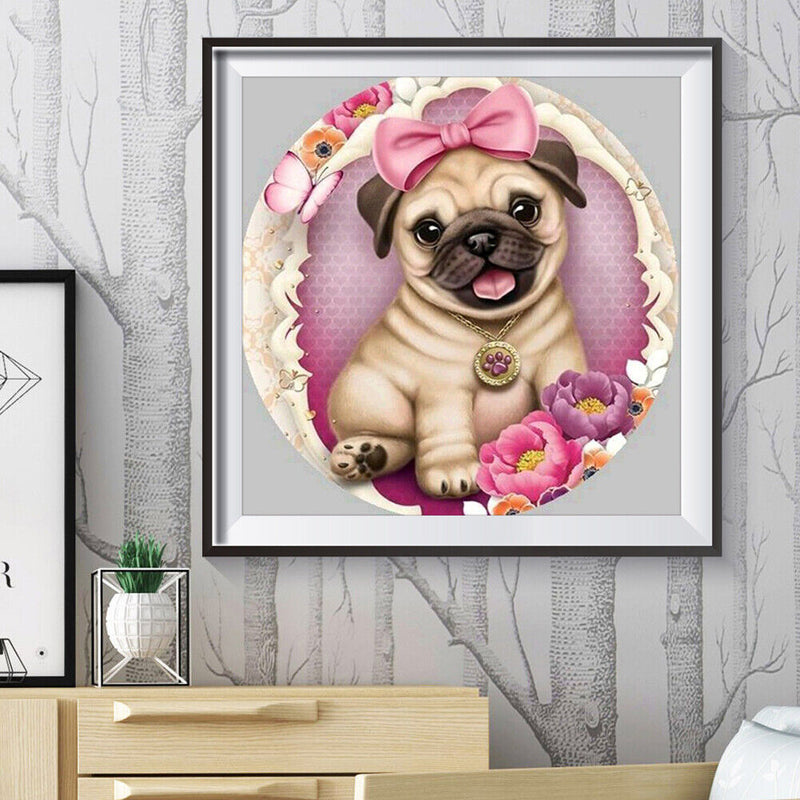 5D DIY Full Drill Diamond Painting Dog Cross Stitch Craft Kit Bedroom Home Decor