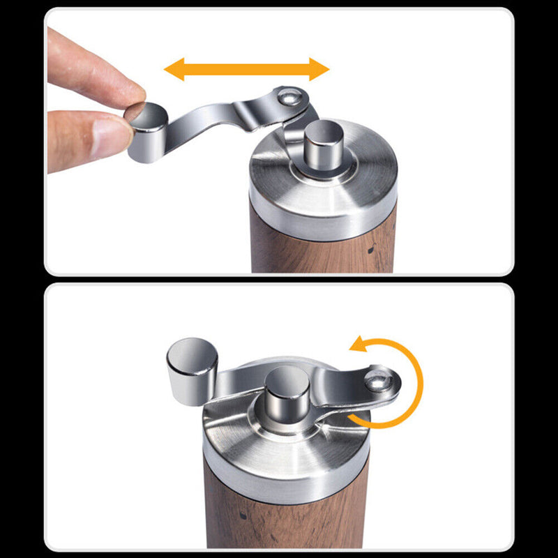 Manual Coffee Grinder Handmade Coffee Bean Grinding Mill Kitchen Tools (A) Newly