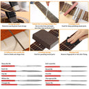 54pcs Guitar Repairing Maintenance Tool Kits String Ruler Fret Wrench Set Newly
