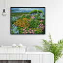 11CT Stamped Cross Stitch Kits DIY Flowers Needlework Craft Decor (M0020)