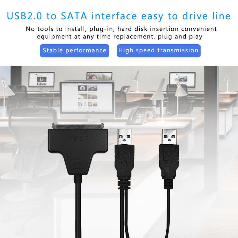 USB 2.0 to Sata Adapter for 2.5/3.5" Hard Drive Converter Cable