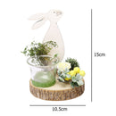 Easter Bunny Flower Candlestick Happy Easter Decor for Home Table Ornaments