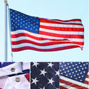 Sewn Stripes Country American Flag USA Flags Independence Day Embroidered Stars