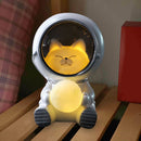 Galaxy Guardian Astronaut Night Light Bedroom Ornaments Home Decor (Kitten)