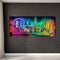 Colorful Famous Buildings Oil Paint By Numbers Kits DIY Handpainted Picture